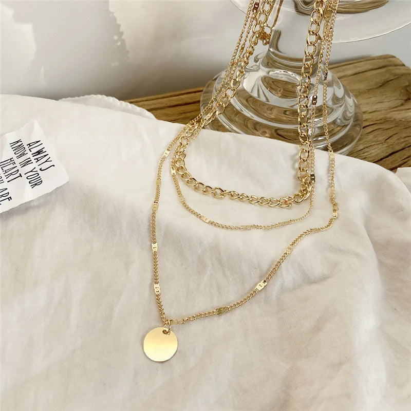 Vintage Necklace on Neck Chain Women's Jewelry Layered Accessories for Girls Clothing Aesthetic Gifts Fashion Pendant 2022